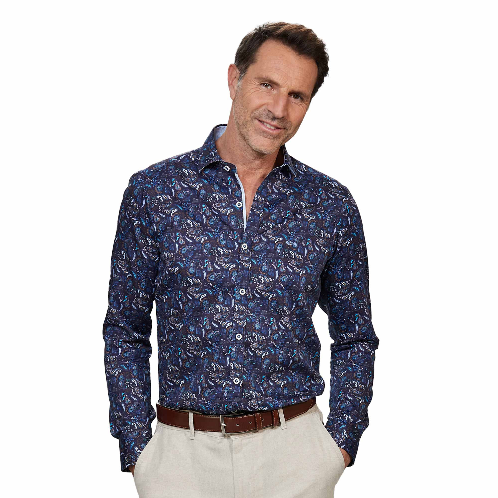 Chemise Cachemire-Blue