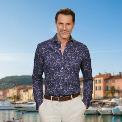 Chemise Cachemire-Blue