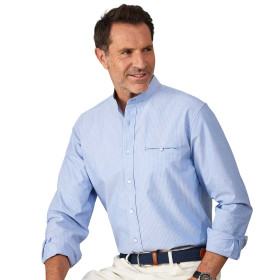 Chemise Col Officier, Encolure : 39/40, Couleur : Ciel, par l’Homme Moderne.