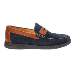 Mocassins bateau cuir et Nubuck