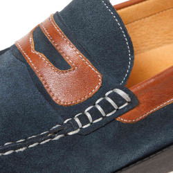 Mocassins bateau cuir et Nubuck