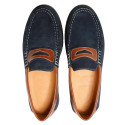 Mocassins bateau cuir et Nubuck