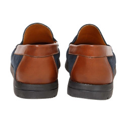 Mocassins bateau cuir et Nubuck