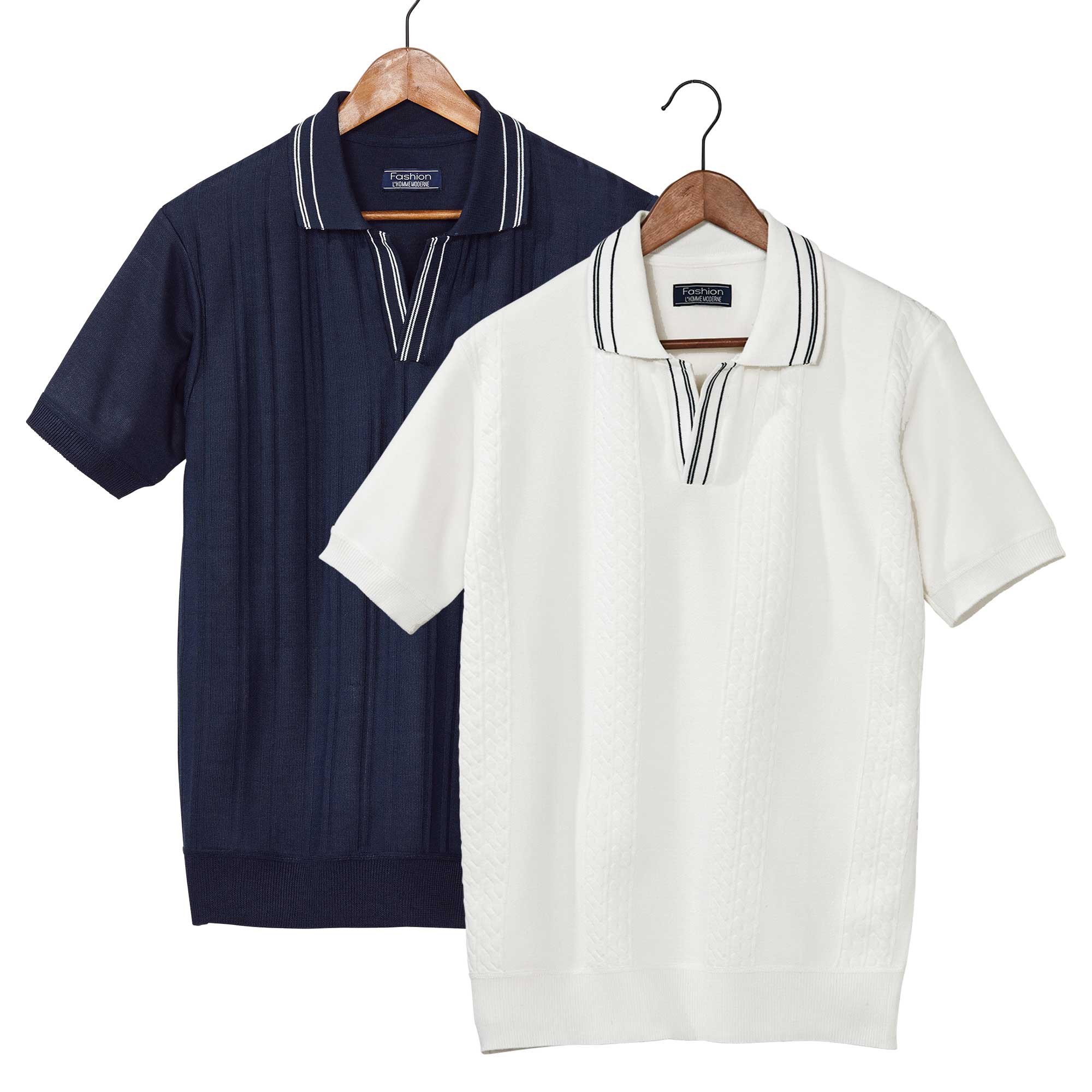 Polo maille estivale - les 2