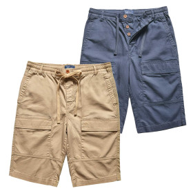 Bermuda Battle - les 2, Taille : M (42/44), Couleur : Beige/Marine, par l’Homme Moderne.