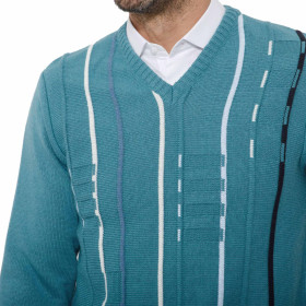 Pull jaquard Acqua