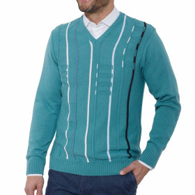 Pull jaquard Acqua