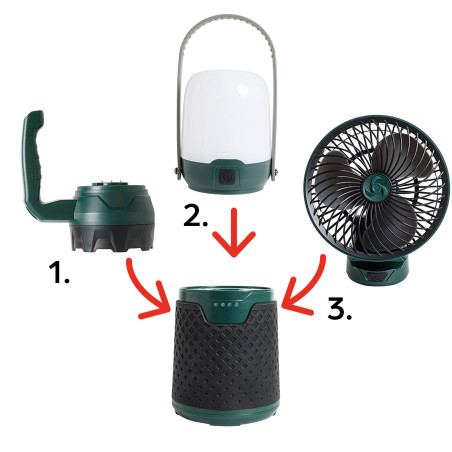 Lampe-ventilateur Power-3