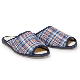 Mules Fresh confort, Pointure : 40, Couleur : Beige/Bleu, par l’Homme Moderne.