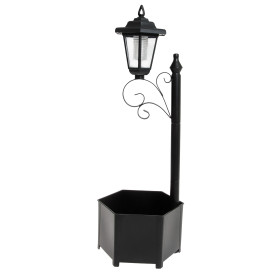 Réverbère-jardinière solaire