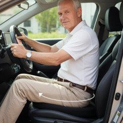 Coussin d'assise rotatif