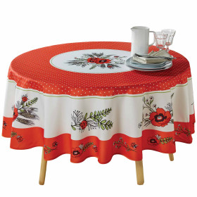Nappe Coquelicots Ronde, par l’Homme Moderne.