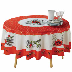 Nappe Coquelicots Ronde