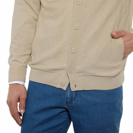 Gilet jacquard d’été