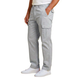 Pantalon battle, Taille : 42, Couleur : Gris clair, par l’Homme Moderne.