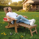 Fauteuil de jardin Adirondack pliant