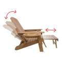 Fauteuil de jardin Adirondack pliant