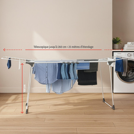 Étendoir télescopique