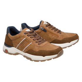 Baskets confort massant, Pointure : 40, Couleur : Camel, par l’Homme Moderne.