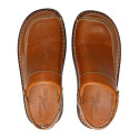 Sabots-sandales cuir
