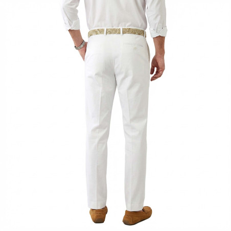 Pantalon coton ceinture réglable