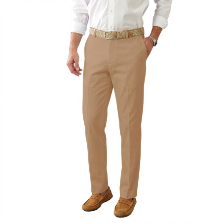 Pantalon coton ceinture réglable