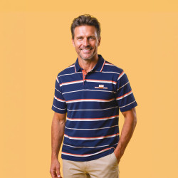 Polo coton rayé