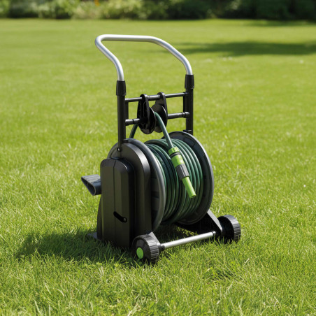 Chariot enrouleur à pédale