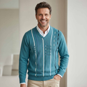 Pull jaquard Acqua