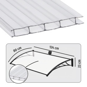 Marquise lumineuse solaire