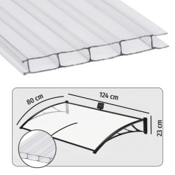 Marquise lumineuse solaire