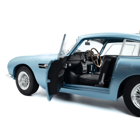 L’Aston martin DB5 bleue métallique de 1964