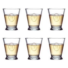 Les 6 verres à eau + les 6 verres à vin Grand Cerf