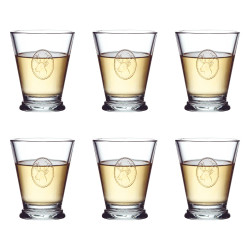 Les 6 verres à eau + les 6 verres à vin Grand Cerf
