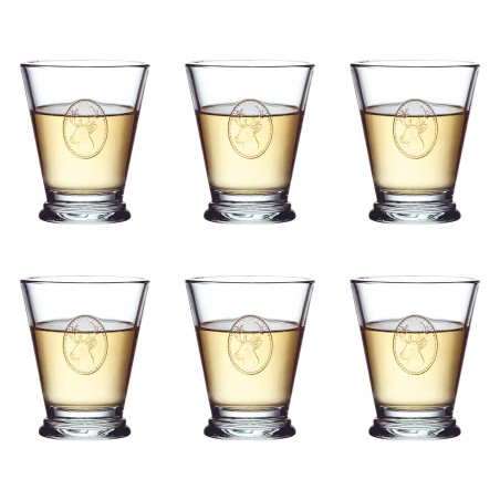 Les 6 verres à eau + les 6 verres à vin Grand Cerf