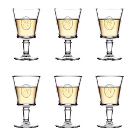 Les 6 verres à eau + les 6 verres à vin Grand Cerf