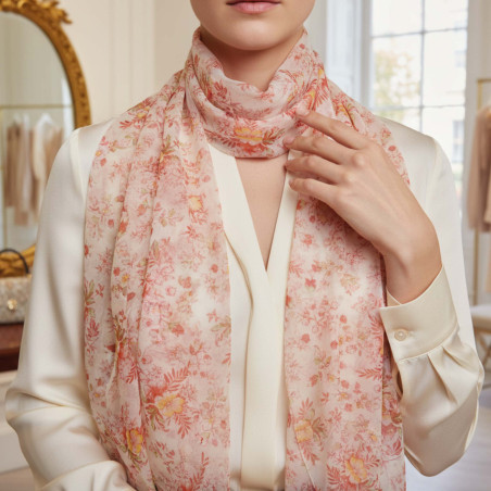 L’étole fleurs anglaises