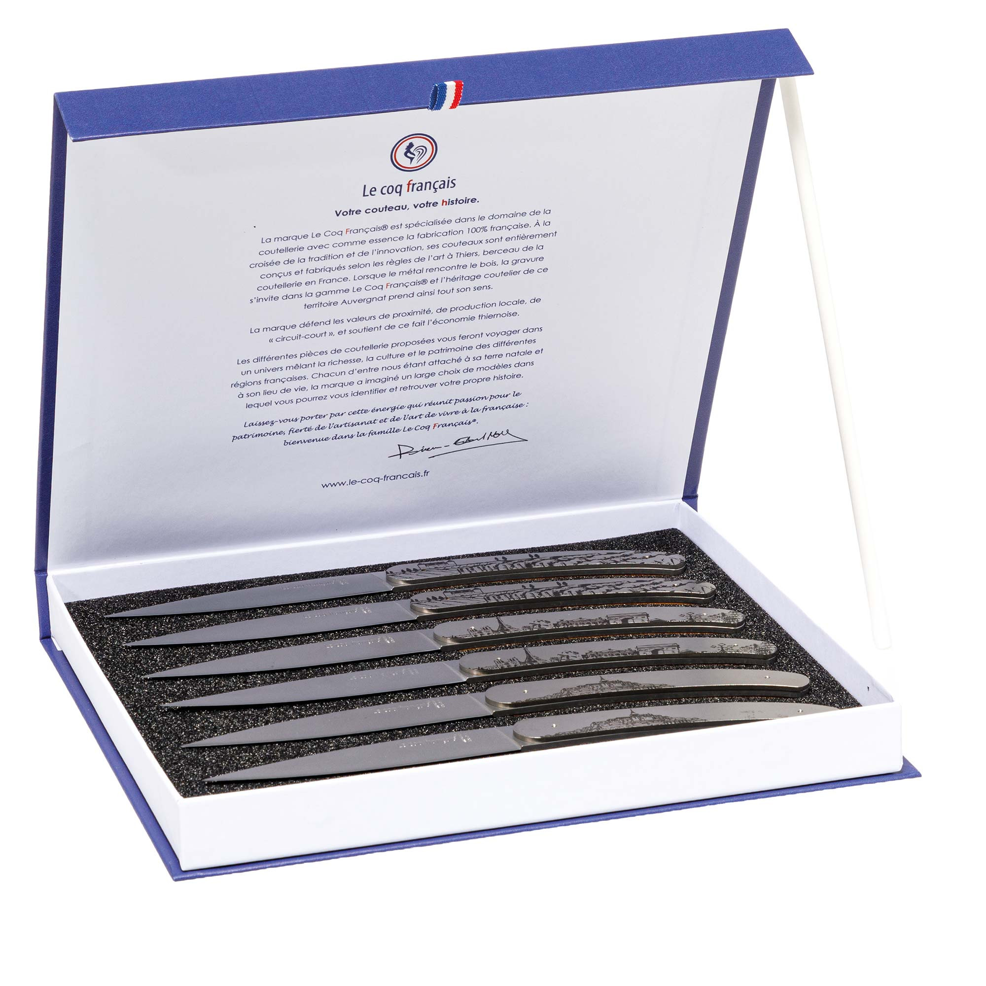 Le coffret 6 couteaux français