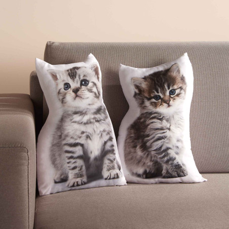 Duo de coussins  « forme chatons »