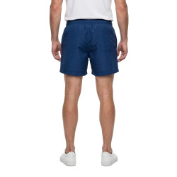 Short de bain bleu uni