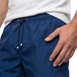 Short de bain bleu uni