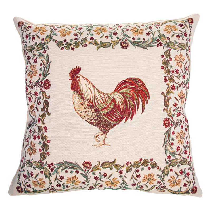 La housse de coussin coq