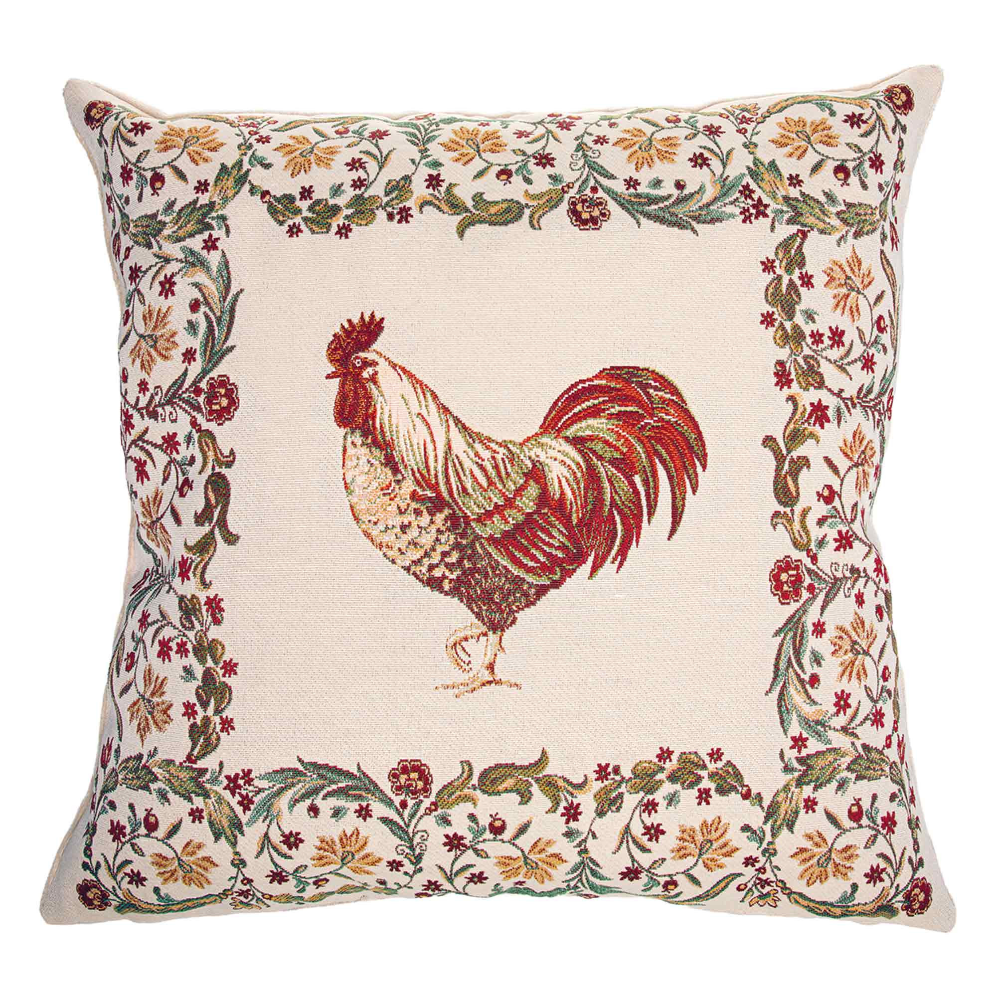 La housse de coussin coq
