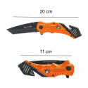 Le couteau pompier orange
