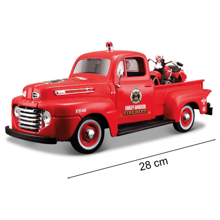 La Ford F1 Pickup de 1948 et sa moto