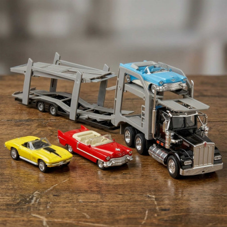 Le camion Kenworth et les 3 cabriolets