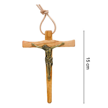 Le crucifix bois d’olivier