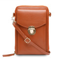 La pochette éventail cuir