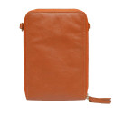 La pochette éventail cuir