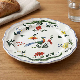 Les 4 assiettes Oiseaux de Paradis